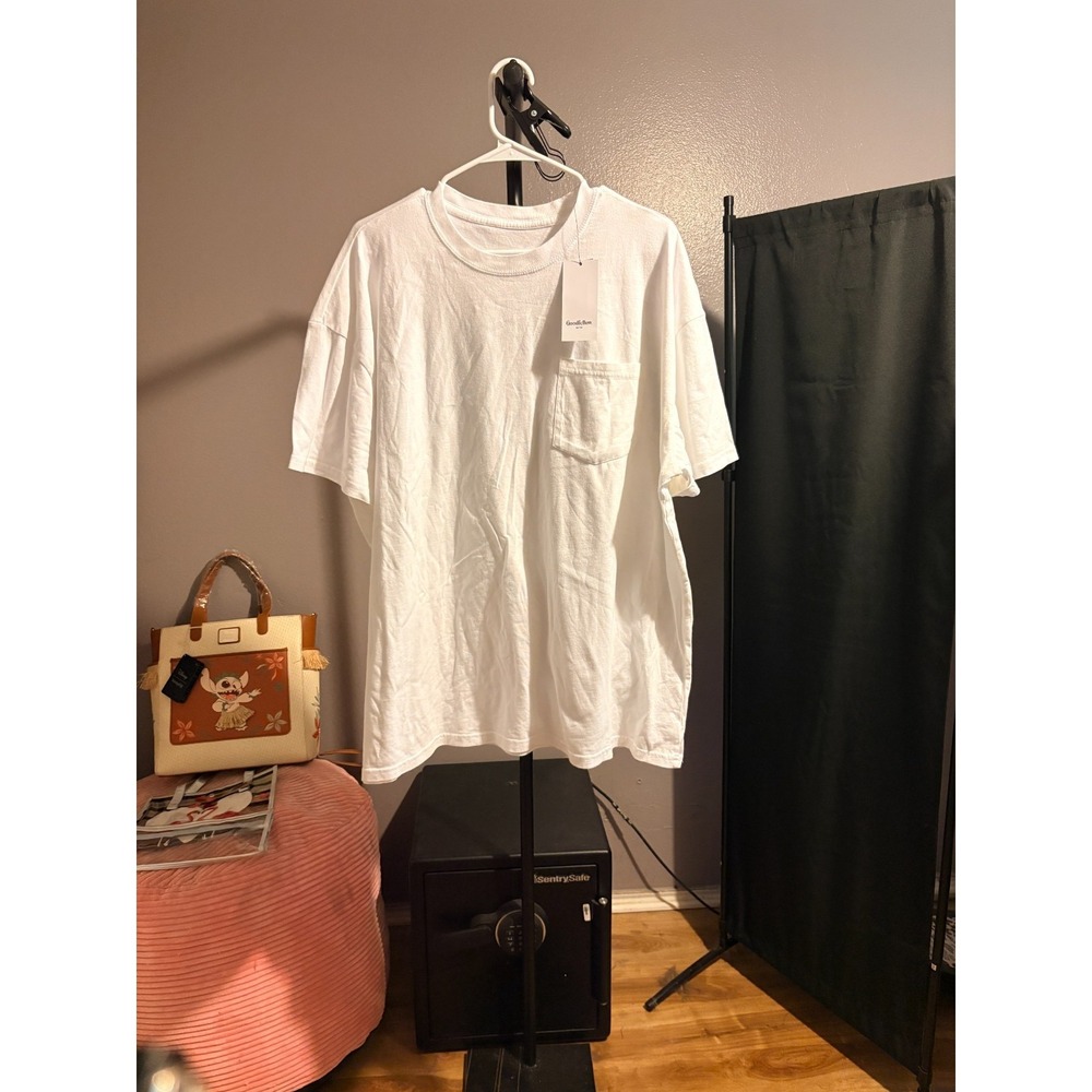 Goodfellow 2 Mens White‎ Pocket T Shirt Sz XXL
